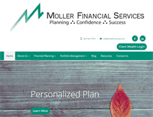 Tablet Screenshot of mollerfinancial.com